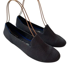 Rothys The Loafer slip on shoes womens 9 navy heather gray blue round toe flats - Picture 1 of 13