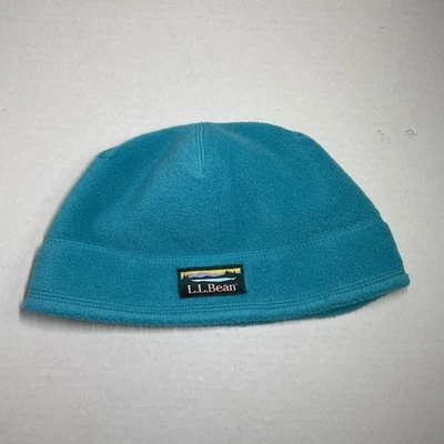 Gorro LL Bean azul vintage polar talla niños grande Foto 1 de 4