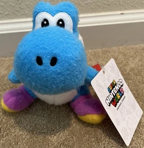 Super Nintendo World Blau Yoshi Plüsch Universal Studios Hollywood Neu mit Etikett - Bild 1 von 4