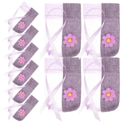  10 Pcs Sacchettini Tessuto Piccoli Piccole Borse Con Coulisse Portaprofumi - Image 1 of 4