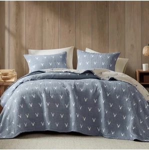 Woolrich Coverlet Set Rustic Lodge Design, 3 Piece Set All Season, - Picture 1 of 7