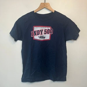 IndyCar Authentic Apparel Indy 500 102nd Running Youth T-shirt Navy Size Large - Picture 1 of 5