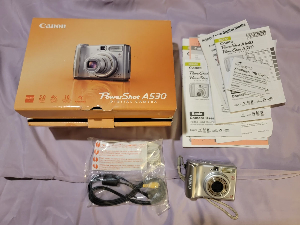 Canon PowerShot A530 Digital Cameras with AE/FE Lock for Sale