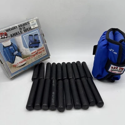 All Pro Contour Foam Single 20 lb Peso de tobillo ajustable 1 lb a 20 lb - COMPLETO Foto 1 de 4