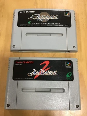 Super Famicom SFC ActRaiser Simulation Video game software set of 2 Japanese ver - Image 1 of 4