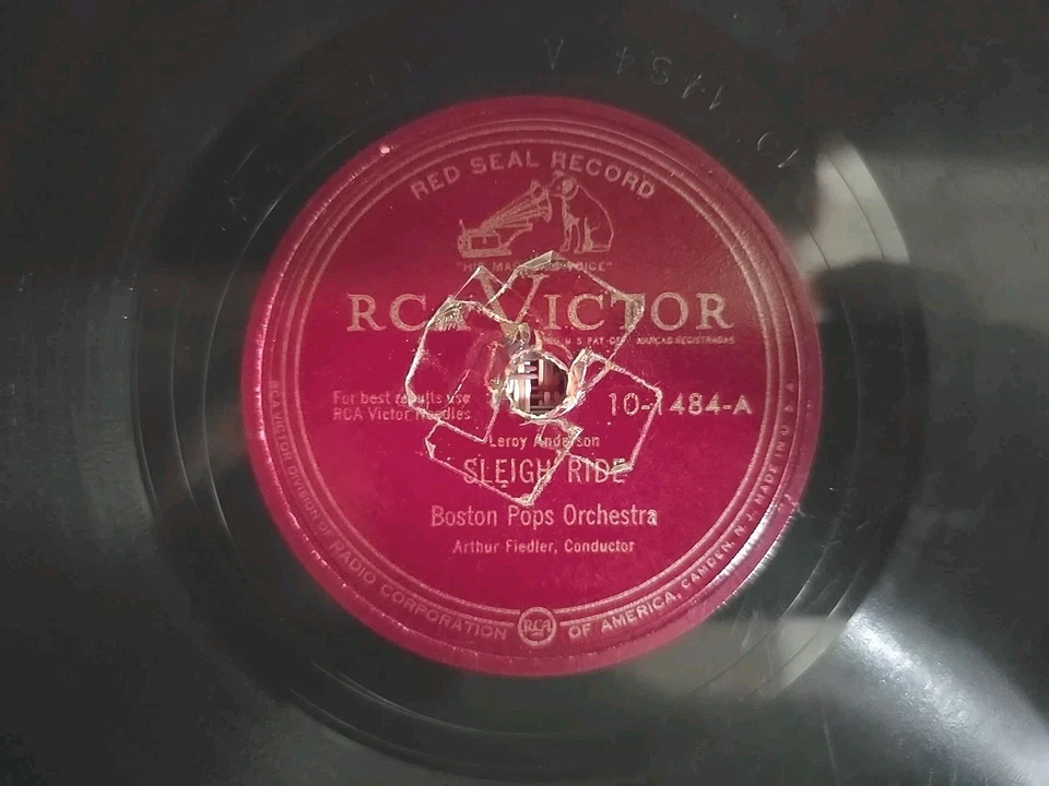 RCA Victor Record 10-1484 ~ 1949 Leroy Anderson Sleigh Ride Serenata (V) TESTED Foto 1 de 4