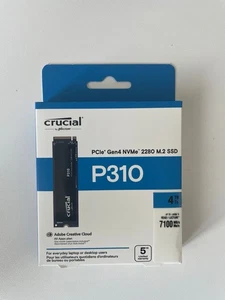 Crucial P310 SSD 4TB M.2 2280 PCIe Gen4 NVMe Internal SSD, up to 7100 MB/s - Bild 1 von 2