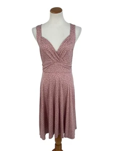 NWT Lascana Pink Sleeveless Ruched Printed Casual Soft Stretchy Flowy Mini Dress - Picture 1 of 18