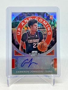 2019-20 Contenders Optic Up & Coming Cameron Johnson RC Silver Prizm AUTO 62/125