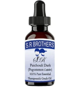 S.R.Brothers Patchouli Dark 100% Pure Pogostenmon Cablin Essential Oil qo926 - Picture 1 of 6