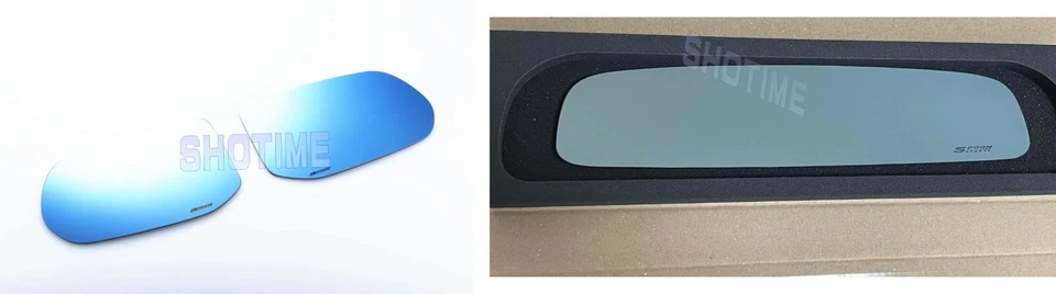 Juego de lentes de espejo retrovisor azul SPOON SPORTS CIVIC EG6 SiR Foto 1 de 1