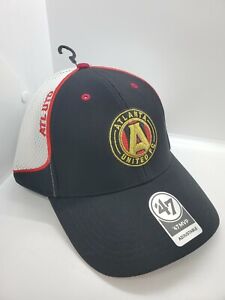 Atlanta United FC MLS Soccer '47 MVP Black & White Strapback Hat Cap - New