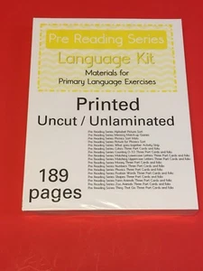 Serie de Prelectura - Kit de Idiomas - Materiales Montessori - (IMPRESO) - Imagen 1 de 12