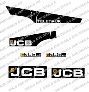 JCB 35D TLT TELETRUK AUFKLEBER SET - Bild 1 von 1