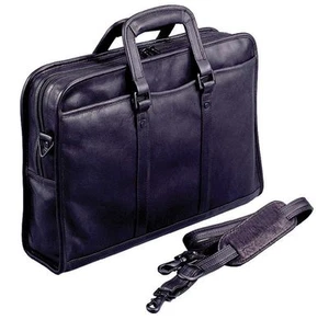 Winn International "The Continental" Harness Cowhide Leather Brief w/Drop Handle - Picture 1 of 3
