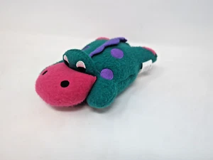 Rare 1997 Crown Crafts Pillow Buddies Babies BENNIE Dinosaur Bean Bag Plush 6" - Picture 1 of 4