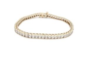 14k White Gold Cubic Zirconia Tennis Bracelet 7"