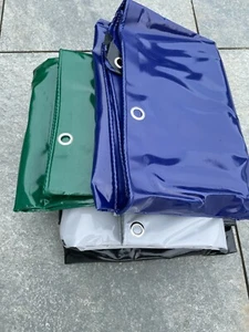 Extra strapazierfähige Plane 100 % wasserdicht stark langlebig UV-geschützt 650 gsm - Bild 1 von 9