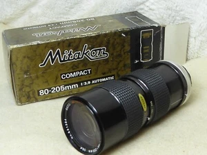 Mitakon 80-205mm F3.9 Close Focus Zoom lens for canon ae1 a1 ae1 program etc - Picture 1 of 4