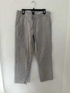 J.Crew Pants Mens 36x32 Gray Straight Fit Casual Stretch Cotton Khaki Chinos - Picture 1 of 5