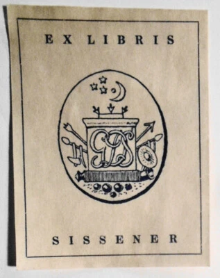 Sissener Ex Libris bookplate Foto 1 de 3