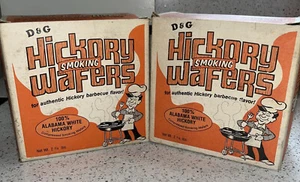 Vintage Alabama White Hickory BBQ Smoking Wafers 2 Boxes - Picture 1 of 9