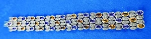 "JUDITH JACK"" Damen Sterling, Amethyst, Citrin und Marcasit Armband Estate" - Bild 1 von 4