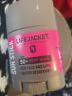 LifeJacket FPS 50+ bâton solaire minéral pour visage et lèvres (15 g) résistant à l'eau