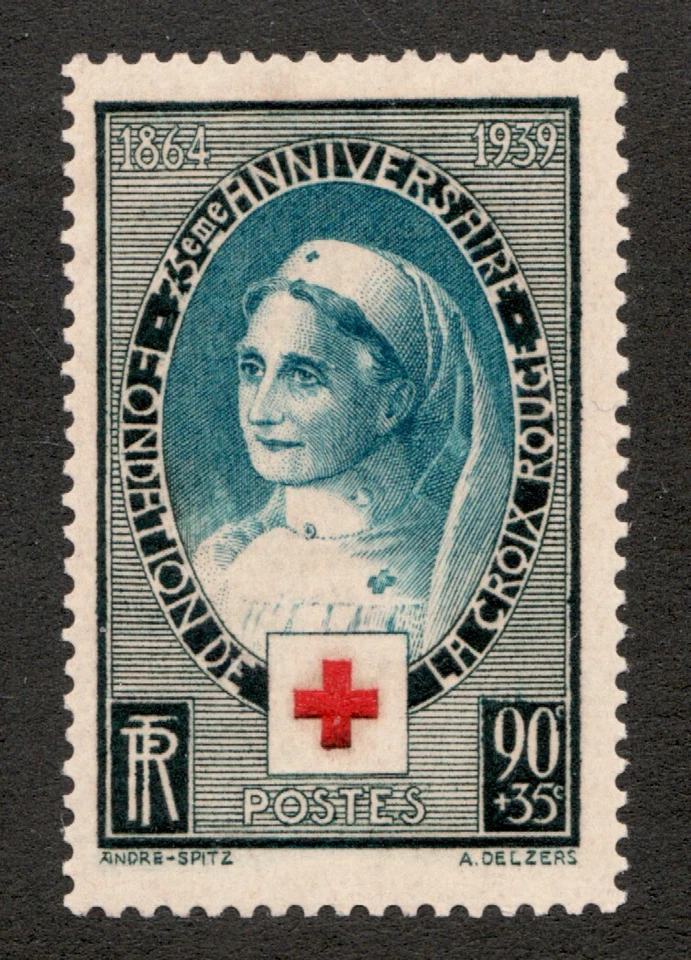 1939 France Sc# B81 - International Red Cross 75th Anniversary "Nurse" MNH Cv$13 - Image 1 of 1