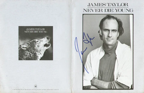 JAMES TAYLOR - ADVERTISEMENT SIGNED Cover