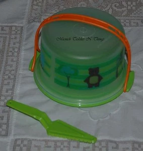 JUEGO DE TOMADORES Y SERVIDORES DE PASTELES Y CATEROS TUPPERWARE ECO PARA NIÑOS - Imagen 1 de 1