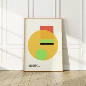 Vibrant Bauhaus Weimar Exhibition Poster, Multiple Sizes, Premium Matte Paper - Picture 1 of 5