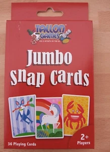 Jumbo Snap Cards, Large Game Cards, Easy Kids Fun preschool, 36 playing cards. - Picture 1 of 5
