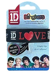 One Direction 1D Love Blingkers Light-Up Rubber Bracelet Liam Autograph Black - Picture 1 of 6