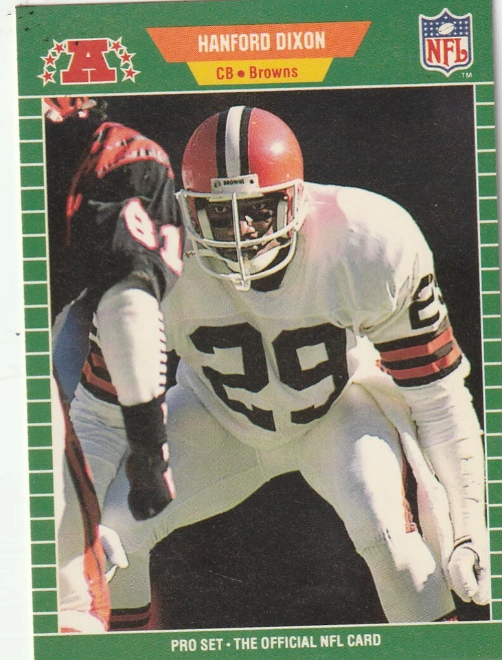 FREE SHIPPING-MINT-1989 Pro Set Hanford Dixon #75 BROWNS PLUS BONUS CARDS - Image 1 of 1