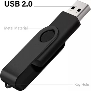 256GB Flash Drive Thumb U Disk Memory Stick Pen PC Laptop Storage Black - Afbeelding 1 van 12
