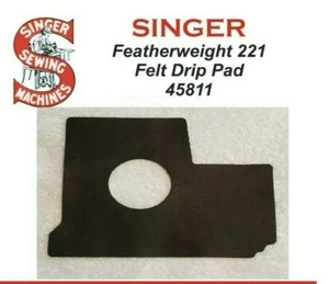 Singer Featherweight 221 Öl Tropf Pad ~ Filz ~ gestanzt für exakte Passform 2,0 mm - Bild 1 von 1