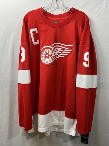 Men's Fanatics Vintage Hockey Gordie Howe Detroit Red Wings Jersey! New Size Lrg Cover