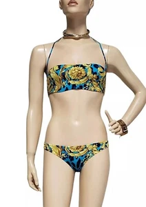 S/S 2013 Look # 7 Versace Baroque Printed Blue Swimsuit Size XS - Picture 1 of 11