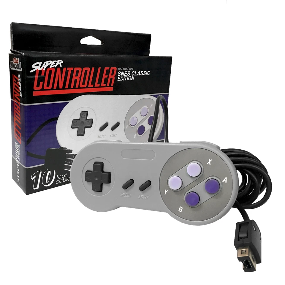 OLD SKOOL CONTROLLER FOR SNES CLASSIC EDITION MINI SYSTEM - Image 1 of 4