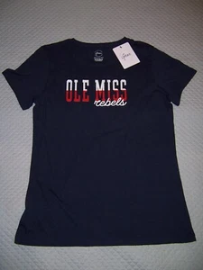 NWT Ole Miss rebels pullover Navy t shirt University of Mississippi Women - Picture 1 of 2