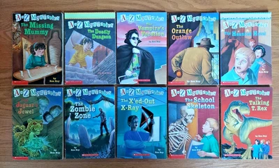 Lot of 10 Books A To Z Mysteries by Ron Roy Paperback Scholastic Very Good Cond. - Image 1 of 4
