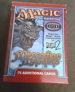 Mtg Mercadian Masques 75 additional card EMPTY deck box ESPN 2 Fat Pack No Cards - Picture 1 of 6