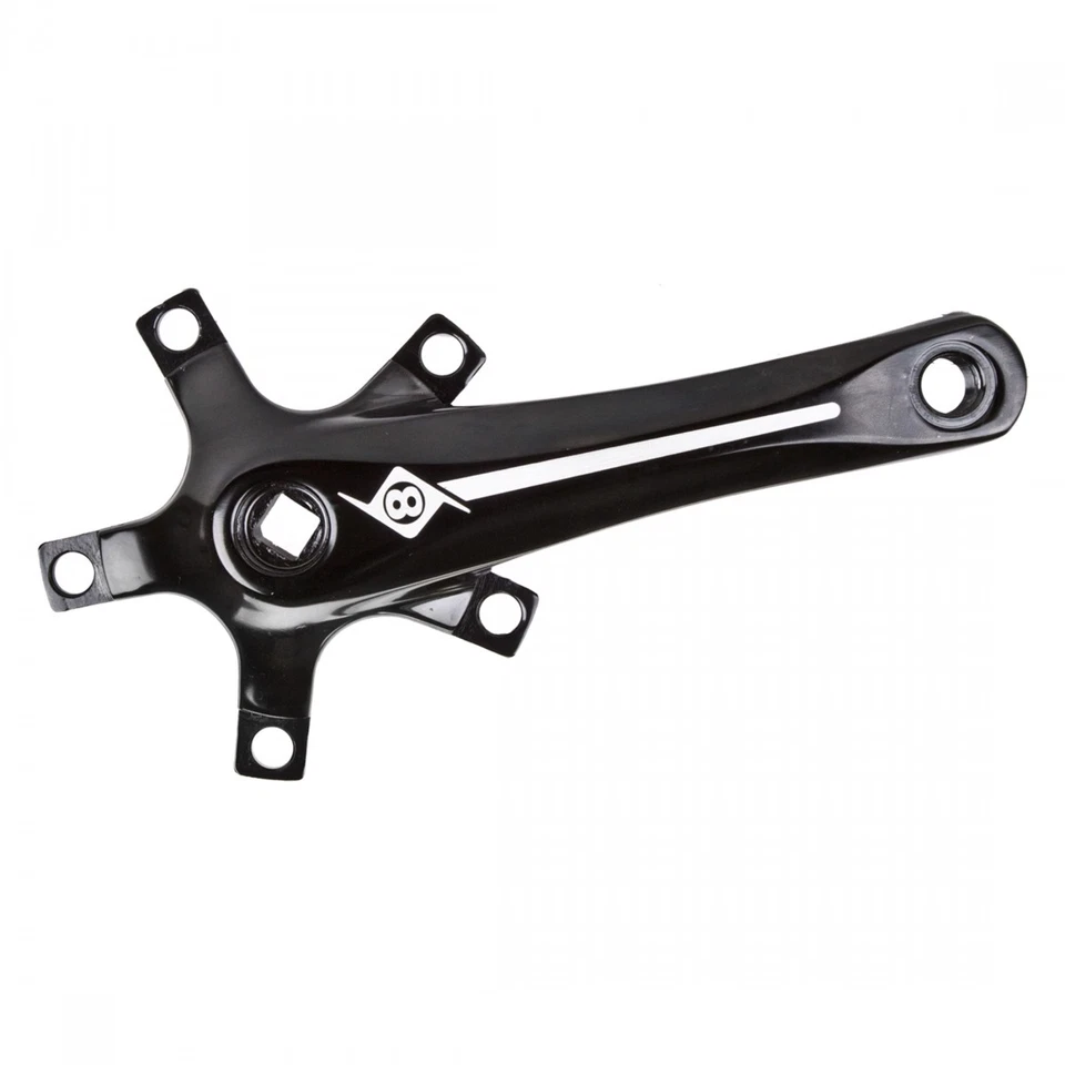Origin8 Alloy Crank Arm Set 110 BCD 165mm Black