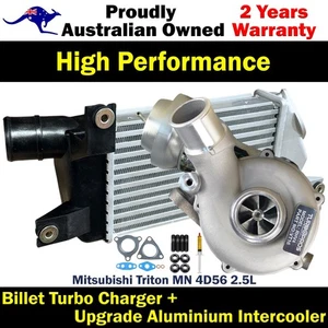 Upgrade Billet Turbo Charger+50mm Intercooler For Mitsubishi Triton MN 4D56 2.5L - Picture 1 of 11