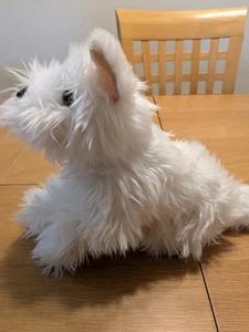 White Westie Pup Terrier Dog Plush Puppy Stuffed Animal 2010 Rare Toys R Us - Picture 1 of 10