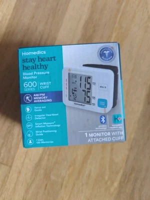 Monitor de presión arterial automático de muñeca Homedics serie 600 pantalla grande Foto 1 de 4