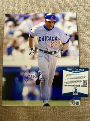 Ryne Sandberg Chicago Cubs Signed 8x10 Photo Beckett BAS COA - Изображение 1 из 3