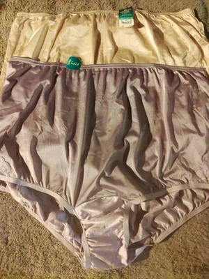 2 Pair Sz 10 VanityFair "Perfectly Yours"  Brief Panties 100% Nylon - Image 1 of 4