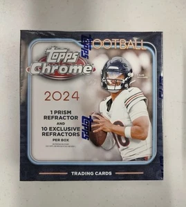 MEGA BOX CALCIO CROMATO TOPPS 2024 -NFL - Nuovo Hot Hits! - Foto 1 di 9